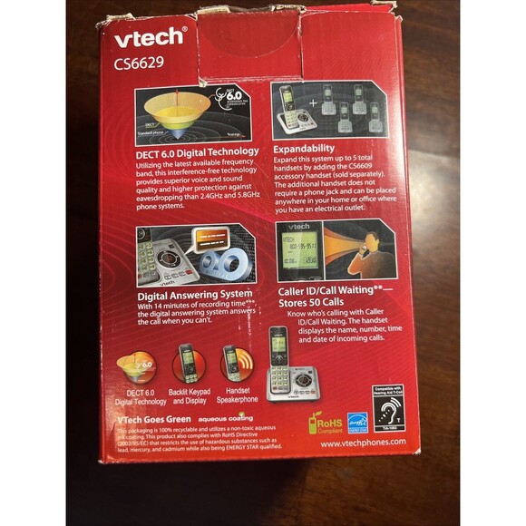 VTech CS6629 Single Line Phone (Pre-Owned, Original Box) Verified Working - Picture 11 of 14